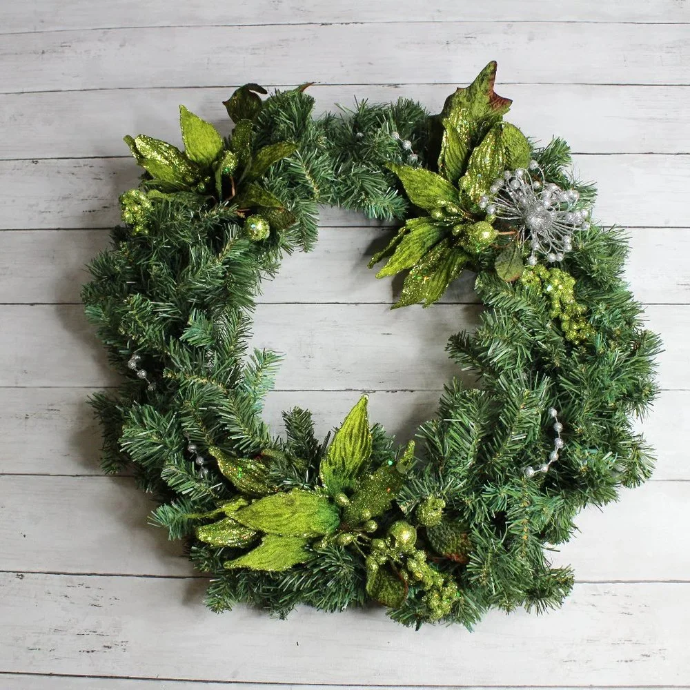 Artificial Christmas Wreath Evergreen Pine 21